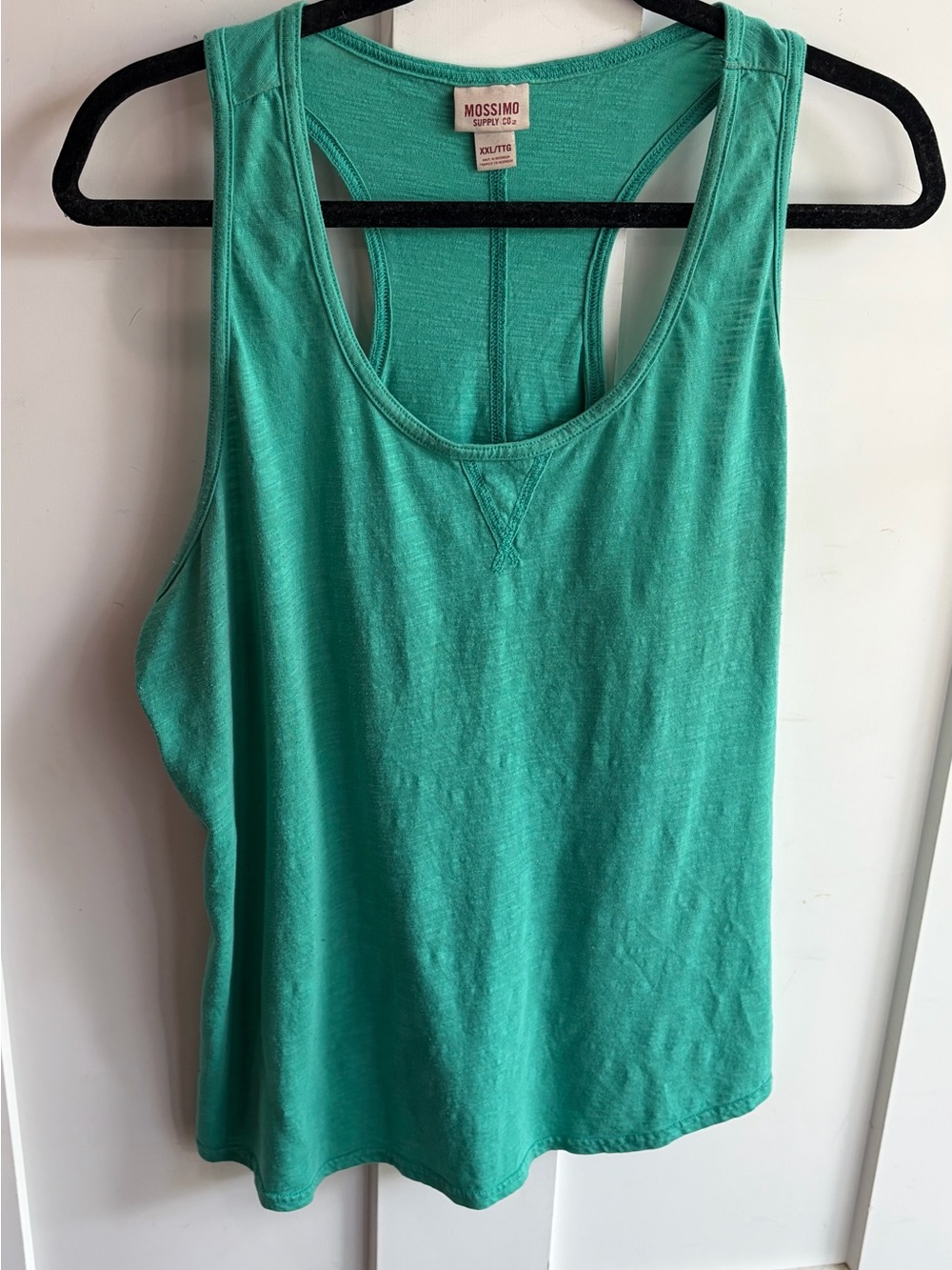 Mossimo Supply Co. Teal Scoop Neck Racerback Tank